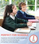Ladont 10-Pack Classroom Headphones with Mic