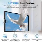 ZyKnaurral 32" Touchscreen Portable Monitor with Wheels