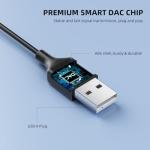 Wired USB Headset with Mic and Mute for PC