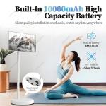 ZyKnaurral 32" Touchscreen Portable Monitor with Wheels