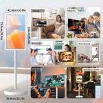 ZyKnaurral 32" Touchscreen Portable Monitor with Wheels