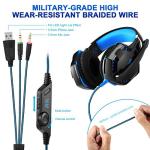 Belovedkai 3.5mm Gaming Headset with Mic and LED