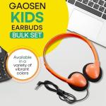 Bulk 100 Pack Wired Headphones for Kids
