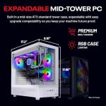 Skytech Gaming Azure 3 Desktop PC, Intel i7, RTX 5060 Ti