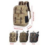 YuanWen Waterproof DSLR Camera Backpack - Green