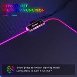 Large RGB Gaming Mouse Pad with Non-Slip Base