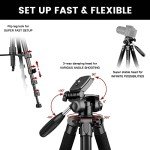 Victiv 72-inch Lightweight Travel Camera Tripod
