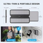 AboveTEK Portable Laptop Desk with Mouse Pad Tray