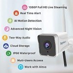Septekon 1080P Wireless Outdoor Security Camera