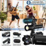 Hojocojo 4K Video Camcorder with Night Vision