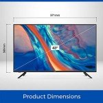 43" Full HD LED TV with Freeview & HDMI