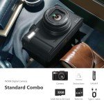64MP 4K Vlogging Camera with 180° Flip Screen