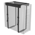 BONTEC Adjustable Under Desk PC Holder with Straps