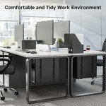 BONTEC Adjustable Under Desk PC Holder with Straps
