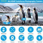 48MP 4K Digital Camera with Flip Screen