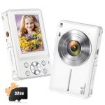2024 Kids' Digital Camera with 32GB Card, 16X Zoom