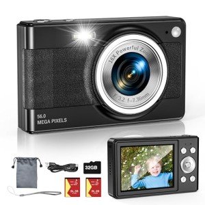 56MP FHD Kids Camera with 16x Zoom