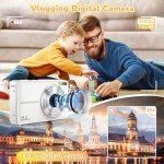 2024 Kids' Digital Camera with 32GB Card, 16X Zoom
