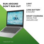 Lenovo IdeaPad 1 14" HD Laptop - Platinum Grey