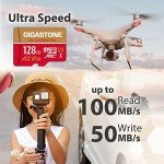 Gigastone 128GB Micro SD Card for 4K Recording