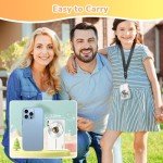 2024 Kids' Digital Camera with 32GB Card, 16X Zoom