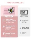 Lecran 1080P Kids Camera with 32GB Card
