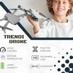 Trendi Foldable Quadcopter Drone with Dual HD Cameras