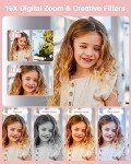 Lecran 1080P Kids Camera with 32GB Card