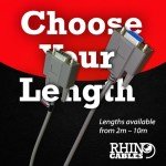 Rhinocables 9-Pin RS232 Serial Extension Cable 10m