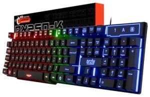 Orzly RGB Wired Gaming Keyboard for PC & Console