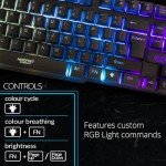 Orzly RGB Wired Gaming Keyboard for PC & Console
