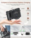 64MP 4K Vlogging Camera with Autofocus & Zoom