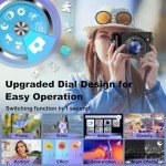 4K 64MP Compact Vlogging Camera with Anti-shake