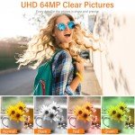 4K 64MP Digital Camera with 32G SD Card