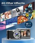 4K Autofocus Digital Camera with Dual Lens