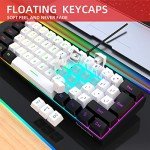 Snpurdiri 60% RGB Wired Gaming Keyboard, Compact Design