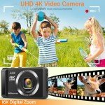 4K 64MP Digital Camera with 32G SD Card