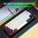 Snpurdiri 60% RGB Wired Gaming Keyboard, Compact Design