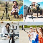 JOILCAN 63-inch Phone Tripod with Remote Shutter