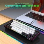 Snpurdiri 60% RGB Wired Gaming Keyboard, Compact Design