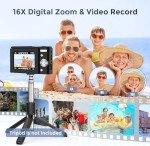 FamBrow 48MP FHD Vlogging Camera with 16X Zoom