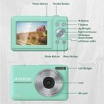 Andoer Pink 1080P Kids Digital Camera Bundle