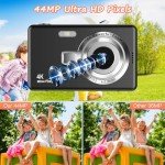 Compact 44MP 1080P Vlogging Camera with 32GB SD Card