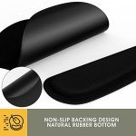 Ergonomic Keyboard Wrist Rest and Mouse Mat Set