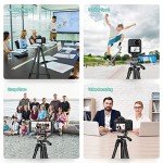55-Inch Lightweight Tripod with Wireless Remote & Phone Clip