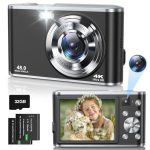 4K 48MP Dual Lens Compact Vlogging Camera