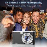 4K 48MP Dual Lens Compact Vlogging Camera
