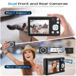 Bofypoo 4K Autofocus Vlogging Camera with Dual Cameras