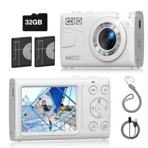 64MP Compact Vlogging Camera with 18x Zoom