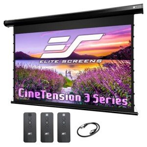 Elite Screens TE120HW2 White Projection Screen
